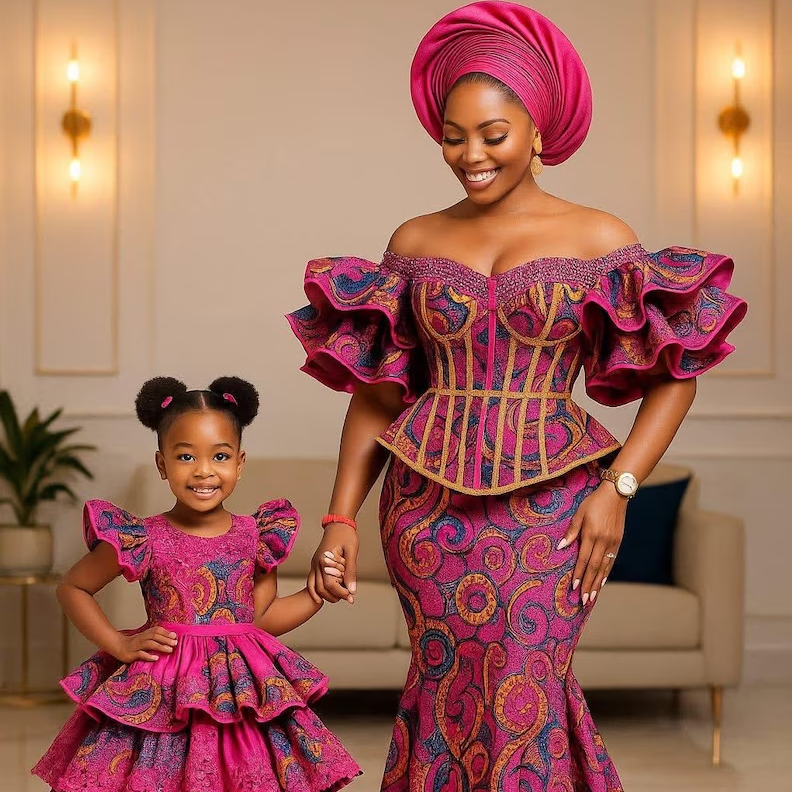 Mother & Daughter African Clothings
