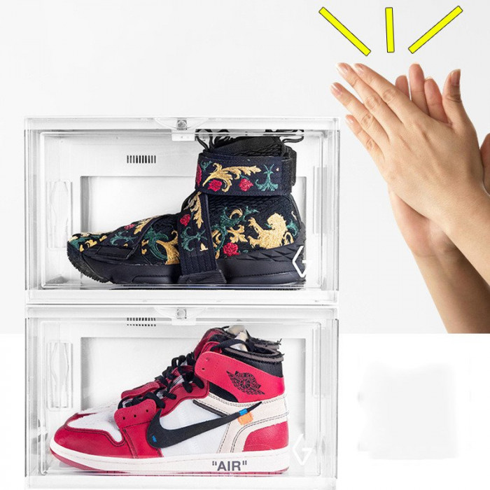 Luminous Voice-Activated Sound Control Sneakers Shoe Box