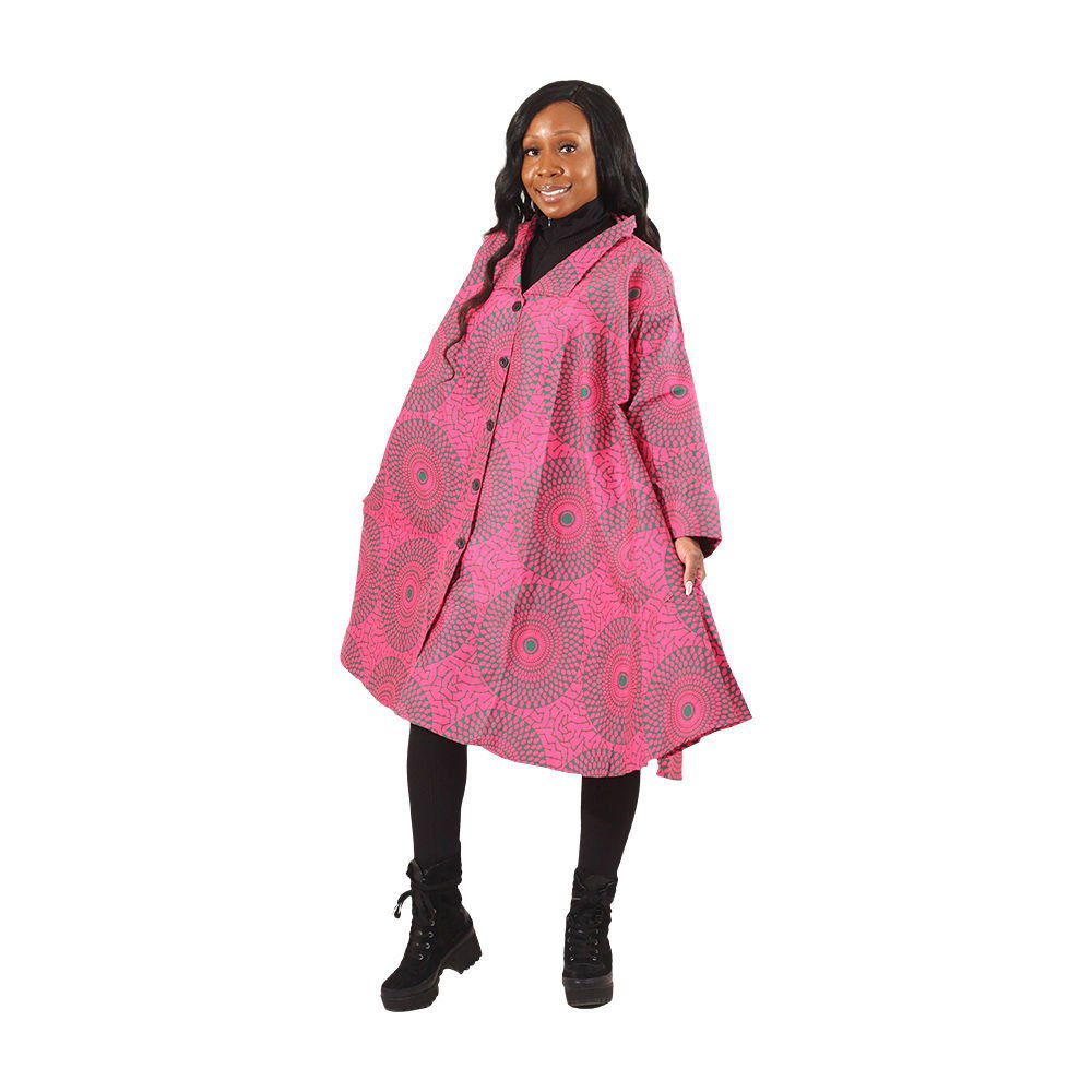 Pink Circle Print Smock