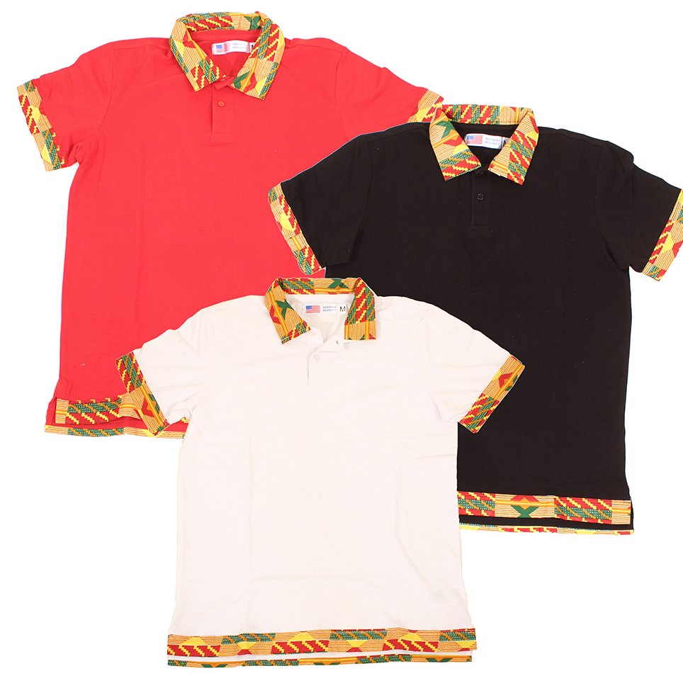 MAWU Kente Polo Shirt