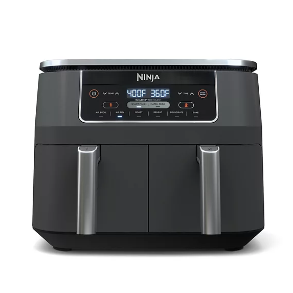 Ninja® Foodi® 6-in-1 8-qt. 2-Basket Air Fryer with DualZone™ Technology Free 1-year limited warranty