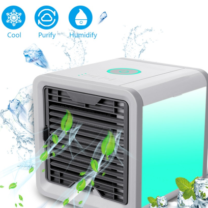 Mini Air Cooler Conditioner Office Desktop Leafless Fan