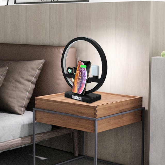 Fast Charging 4 in 1 Bedside Lamp